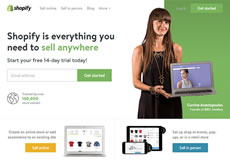 Shopify，一枚簡潔清新的國外電子商務平臺網站